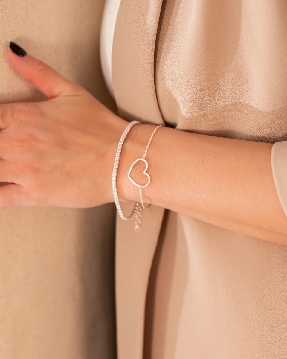 ZILIA Quintessa Heart Srebro 925 Zapestnica