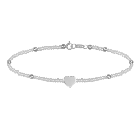 ZILIA Little Biser With Heart Srebro 925 Zapestnica