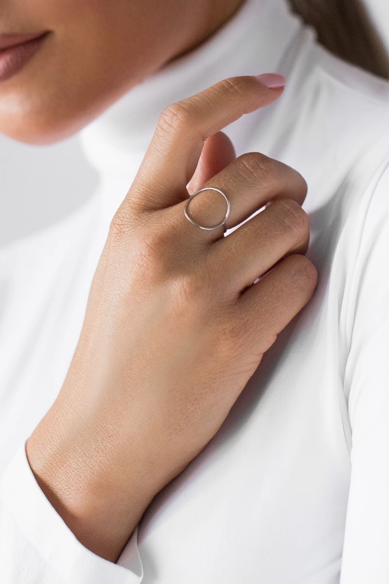 ZILIA Contour Circle Zlato 14K Prstan