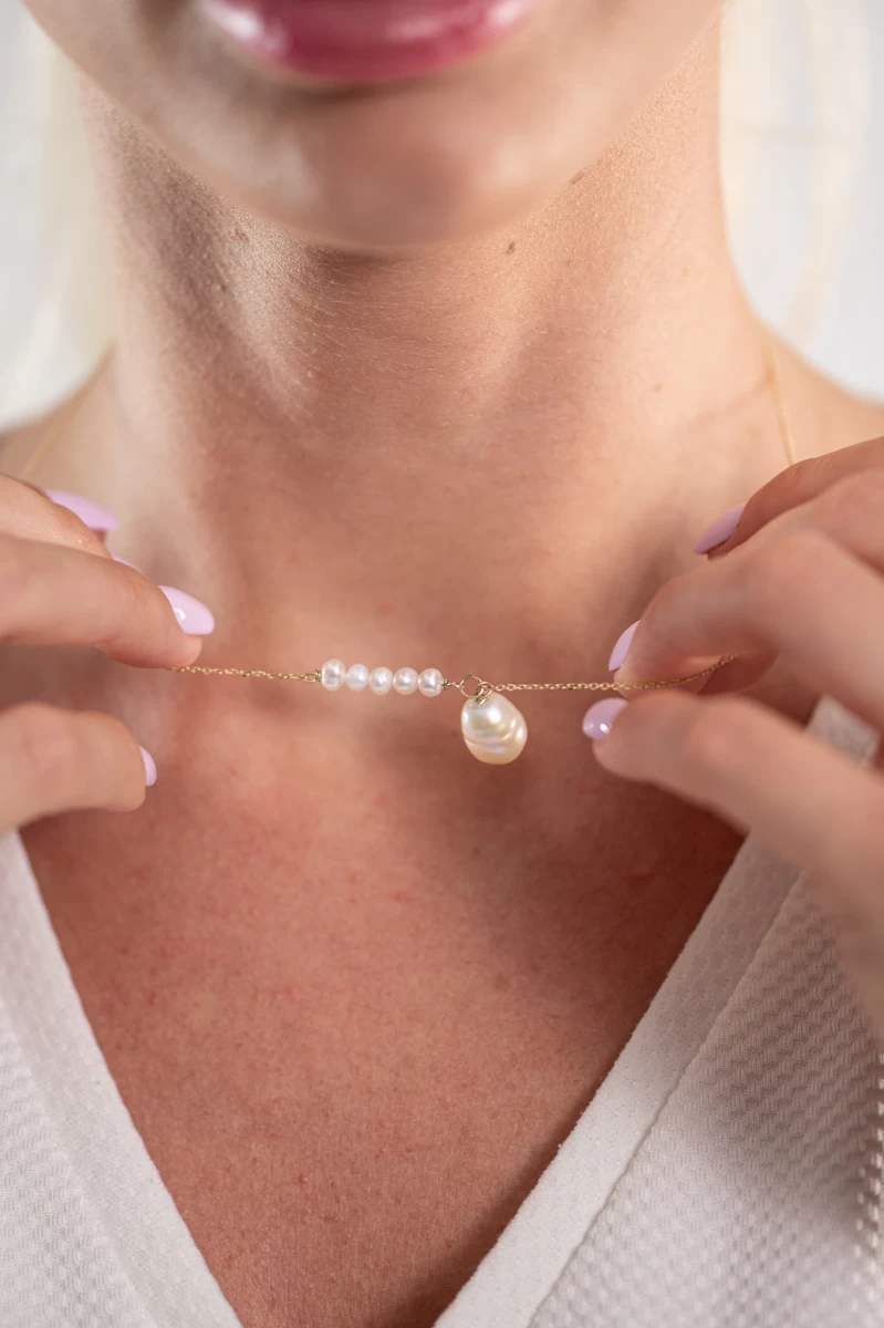 ZILIA Amelia Zlato 14K Ogrlica