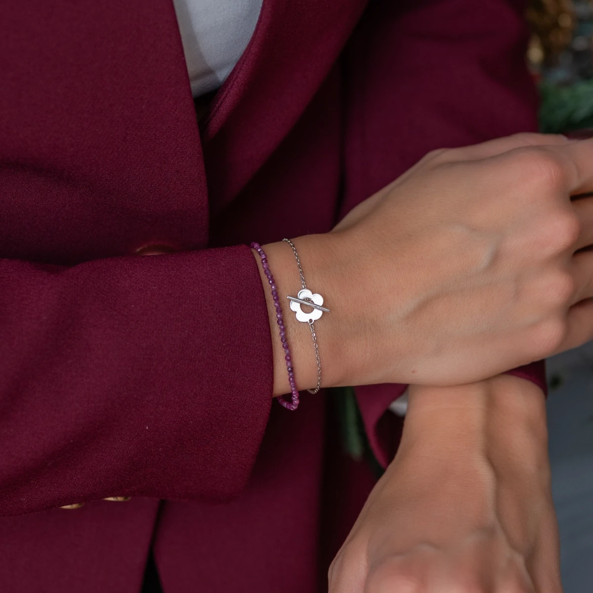 ZILIA Rayfield Ruby Srebro 925 Zapestnica