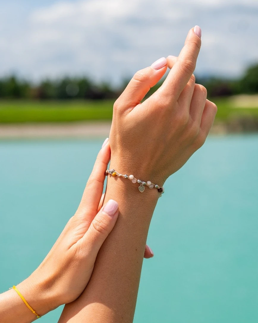 ZILIA Macrame Earth Love Srebro 925 Zapestnica