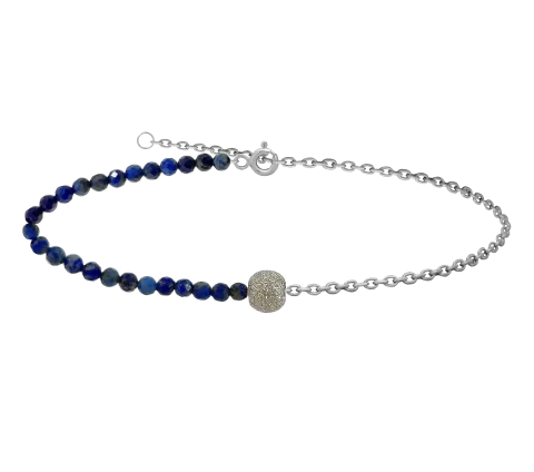 ZILIA Azure Lapis Srebro 925 Nožna zapestnica