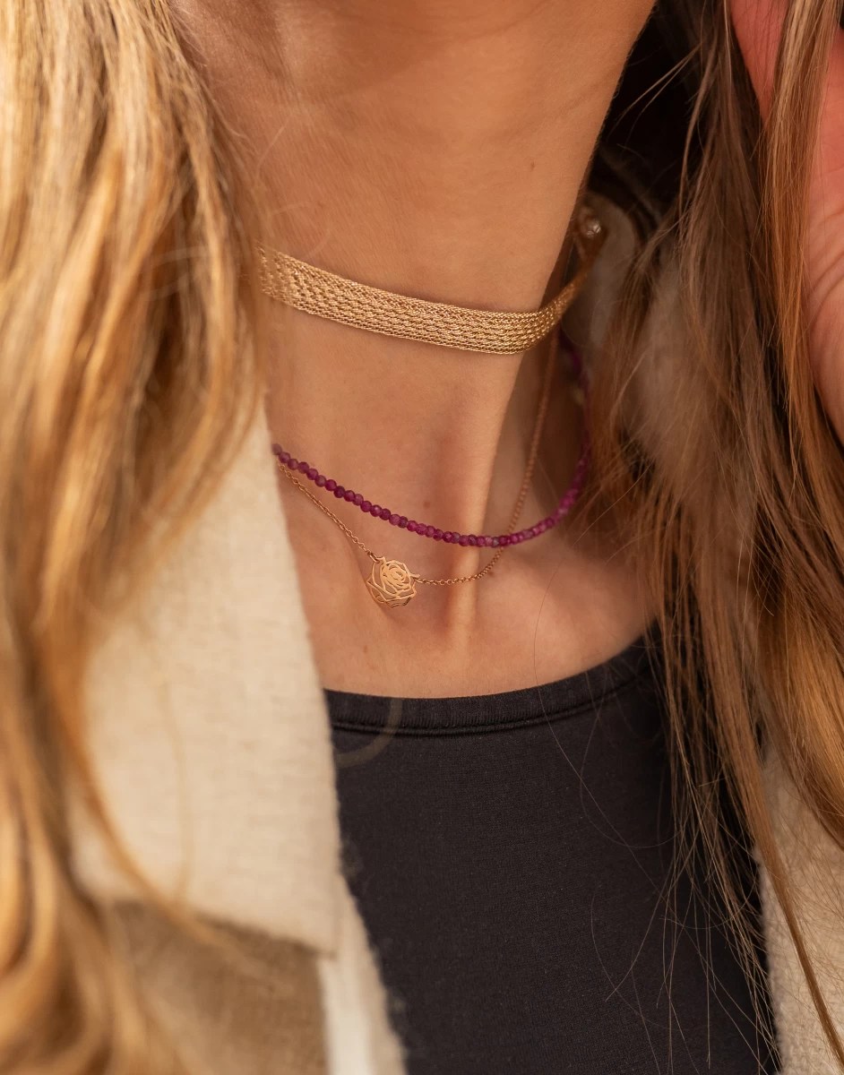 ZILIA Rayfield Ruby Srebro 925 Ogrlica