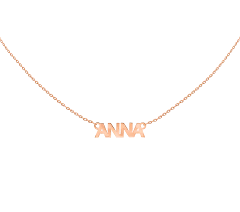 ZILIA My Name Zlato 14K Ogrlica