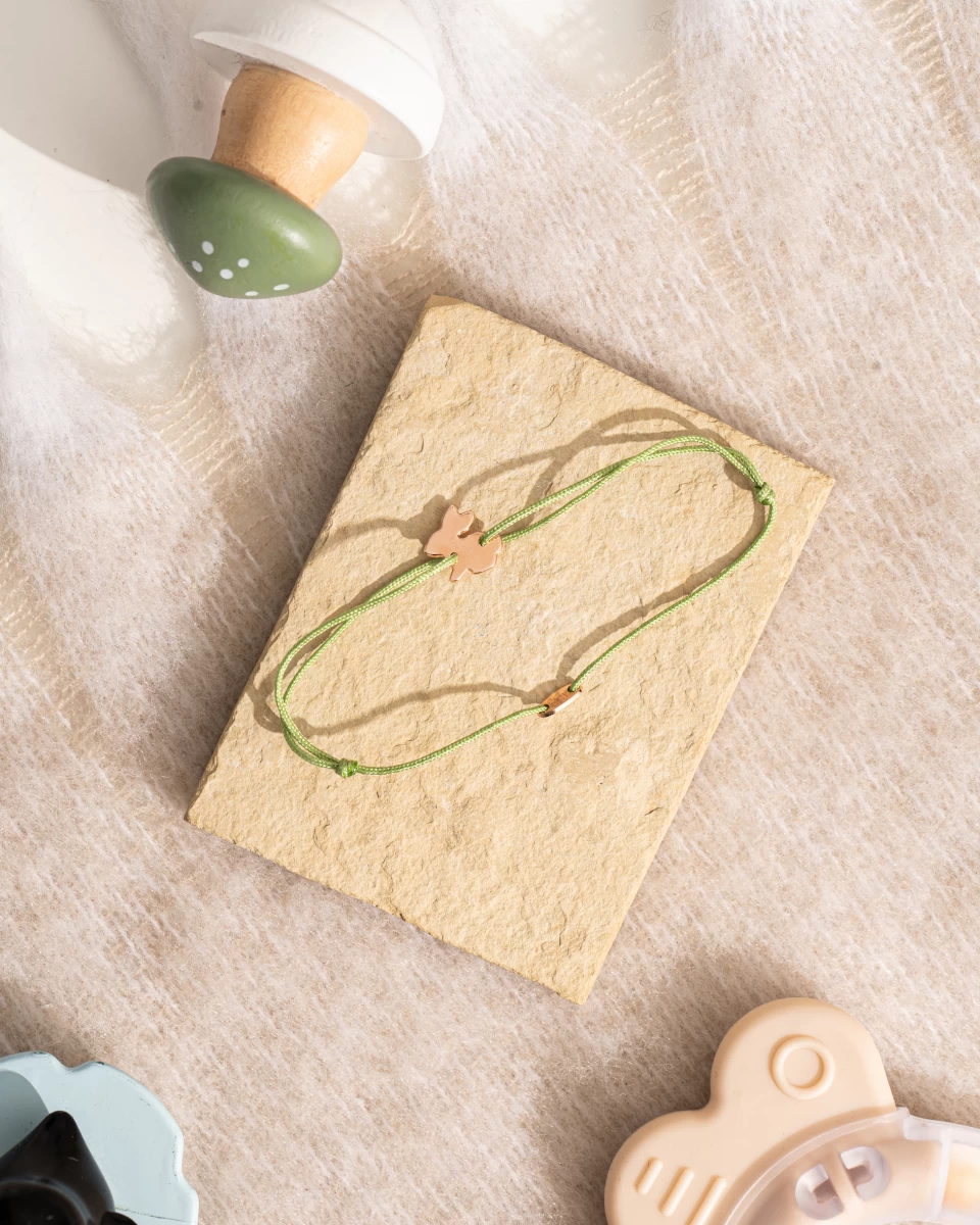 ZILIA Bunny Baby Zlato 14K Thread Zapestnica