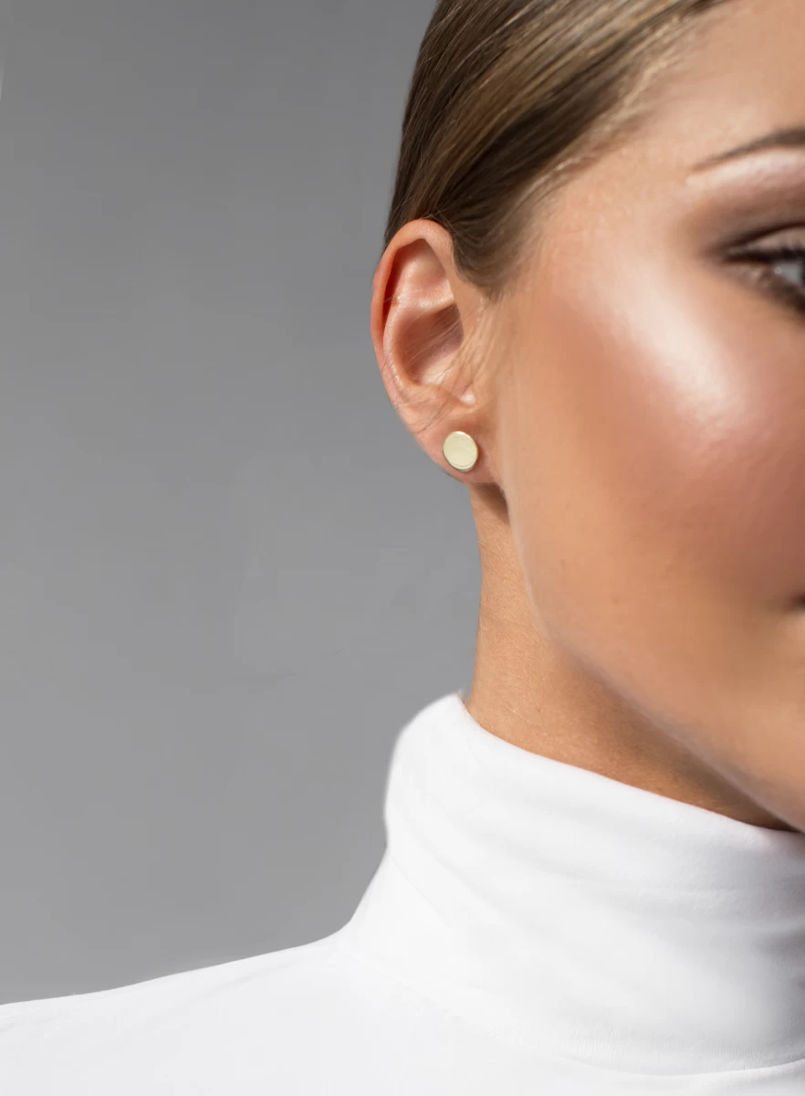 ZILIA Circle Zlato 14K Uhani