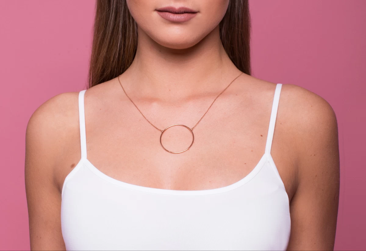 ZILIA Big Circle Srebro 925 Ogrlica