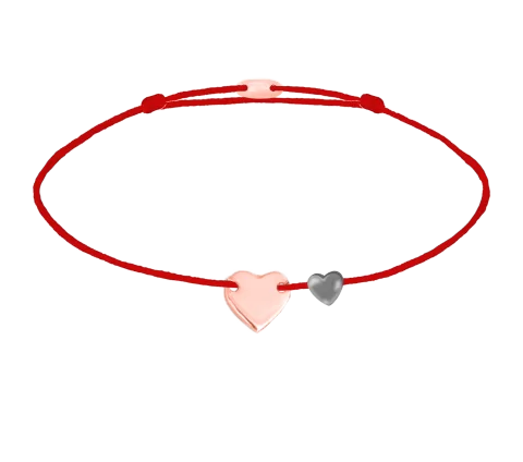 ZILIA Heart Zlato 14K Thread Zapestnica