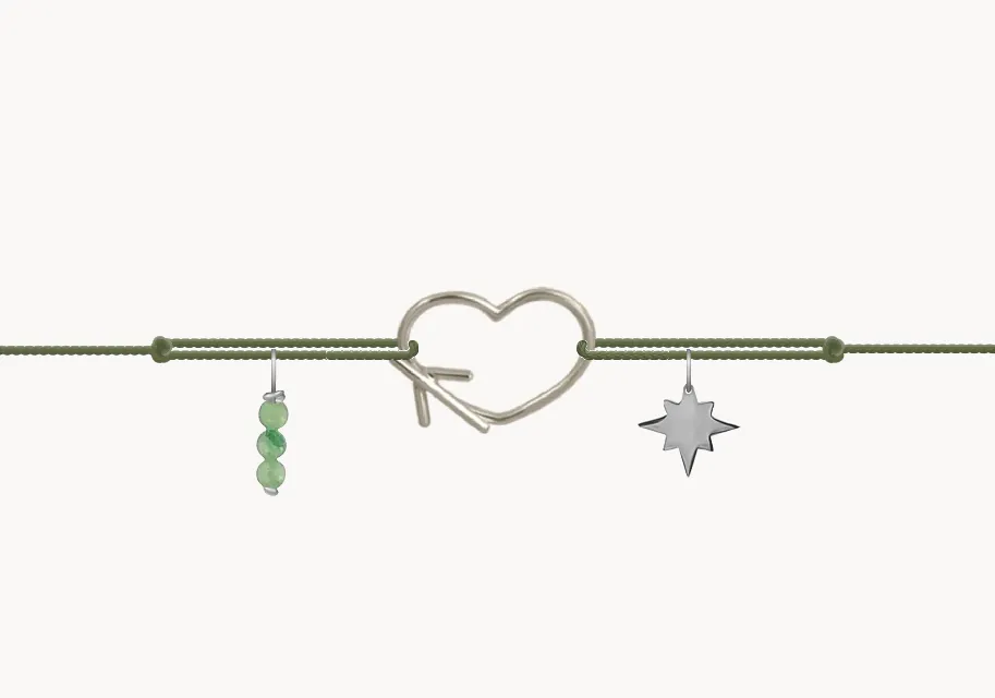 ZILIA Bracelet Obris srca z letalom Srebro 925