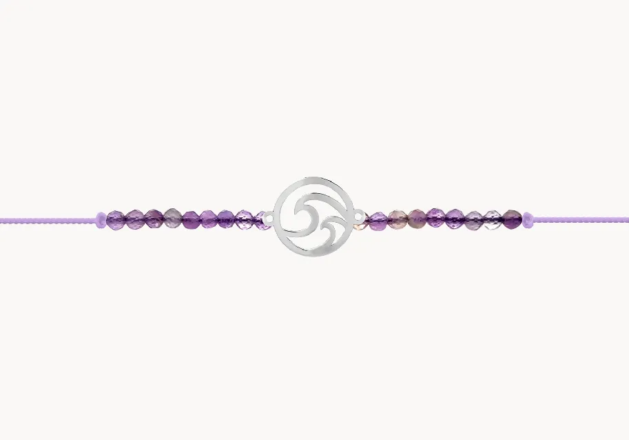 ZILIA Anklet Val v krogu Srebro 925