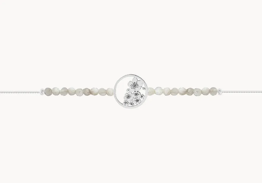 ZILIA Anklet Pomlad v krogu Srebro 925